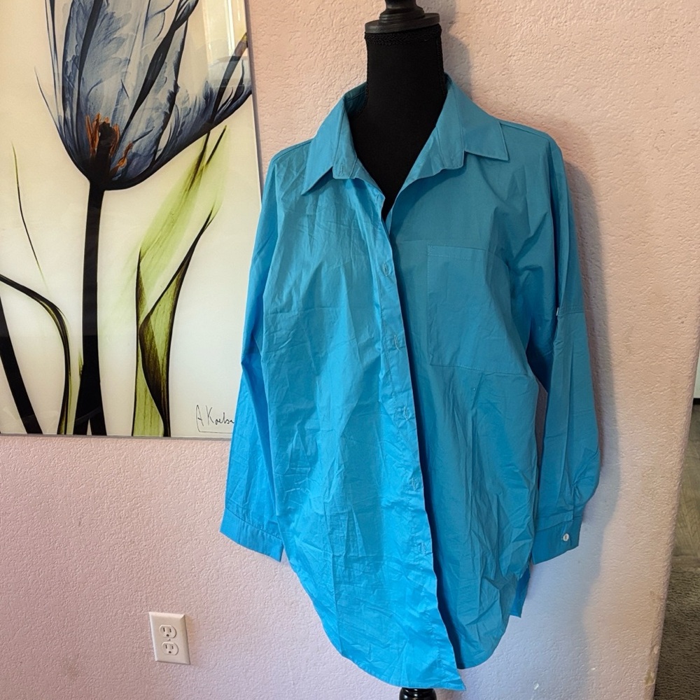 New blue shirt size small